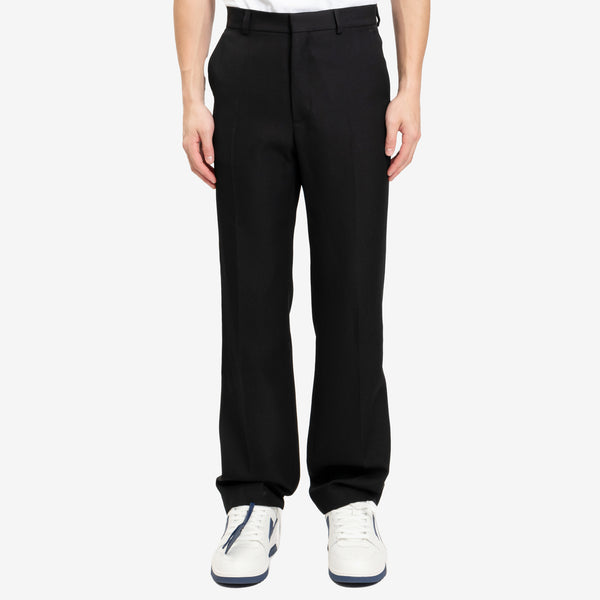 Men Casablanca Pants Slim Wool Trousers in Black