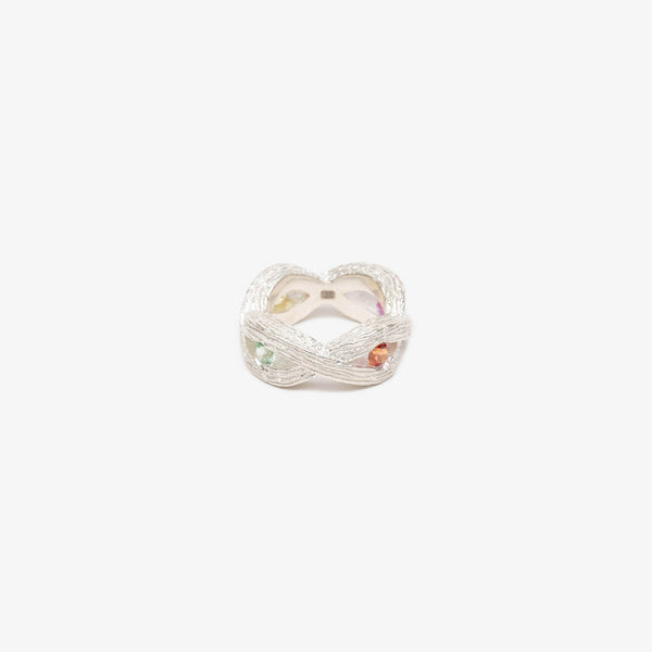 Bleue Burnham Woven Stem Ring in Sterling Silver