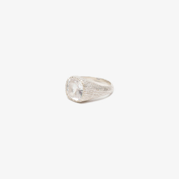 Bleue Burnham Natures Smile Signet Ring in Sterling Silver
