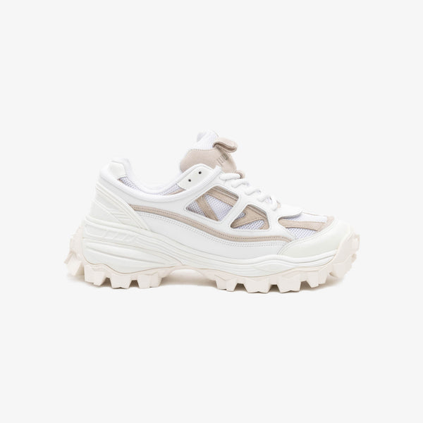 Mens Juun.J Sneakers - Double Layers Trainers in White