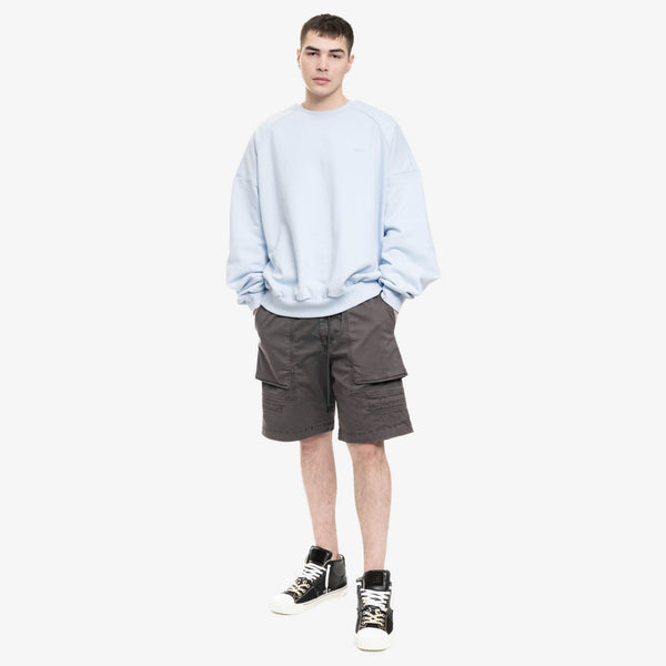 Mens Juun.J Flap Detail Outdoor Dyed Shorts in Grey