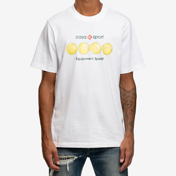 Casablanca Tee for Men Casa Sport Tennis Ball T-Shirt