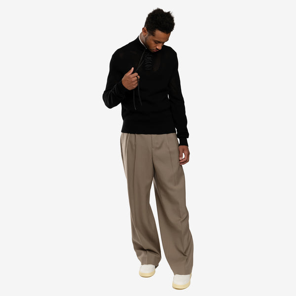 BOTTER Sweater for Mens Knitted Sneaker Turtleneck in Black