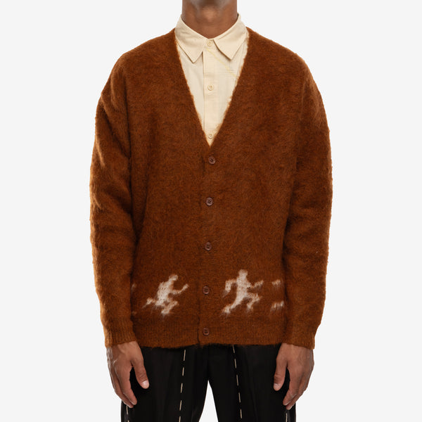 Mens KidSuper Comedie de Kidsuper Knit Mohair Cardigan