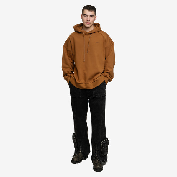 Juun.J Mens Cactus Graphic Hoody in Brown