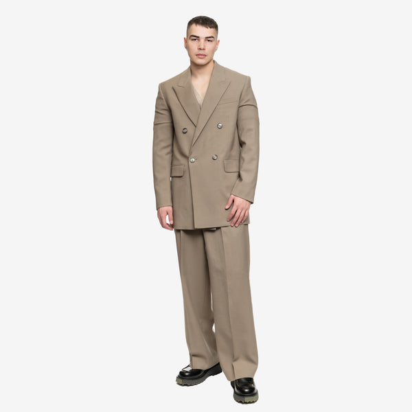 AMI Paris for Men Double Breasted Oversize Jacket in Taupe