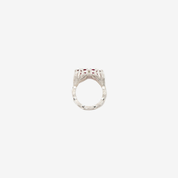 Bleue Burnham Dorset Dahlia Ring in Sterling Silver
