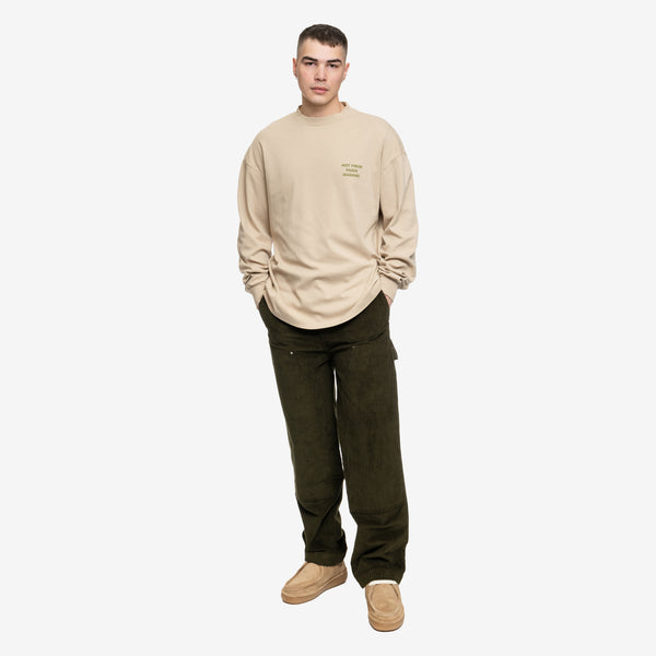 Drôle de Monsieur Mens Le Pantalon Charpentier Corduroy in Dark Green