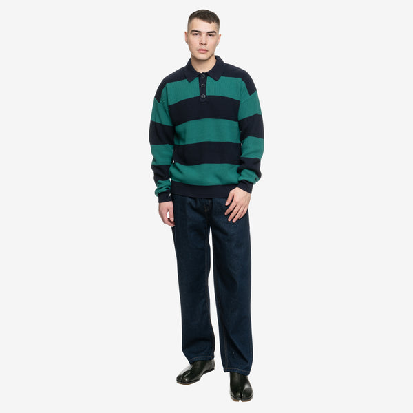 Drôle de Monsieur - Le Polo Pique Raye in Navy