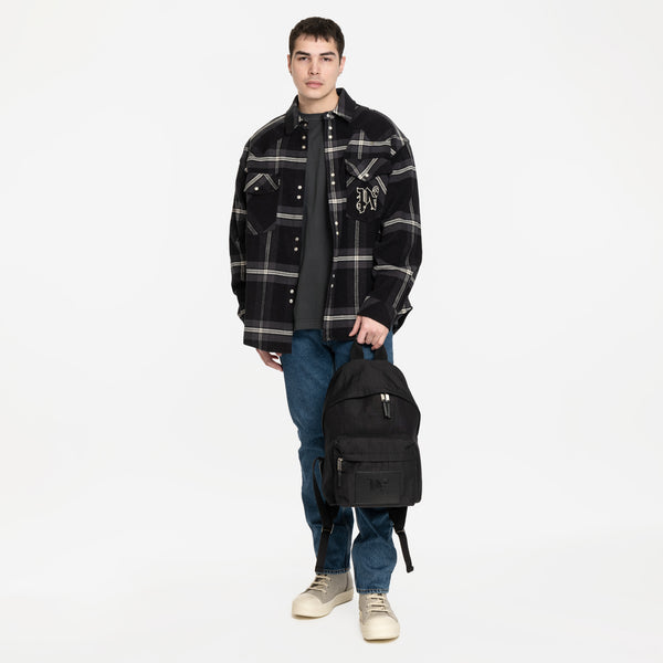 Palm Angels Monogram Backpack in Black