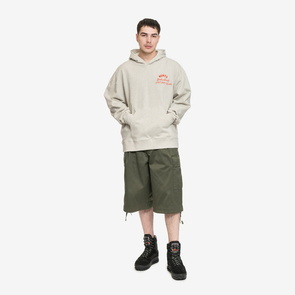 KENZO Hoodie for Men Drawn Varsity Hoody in Pale Grey