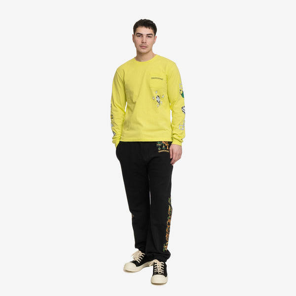 Chrome Hearts Men's Mattyboy Link Long Sleeve T-Shirt in Green