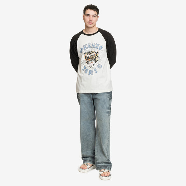 Juun.J Mens Washed Denim Jeans in Blue