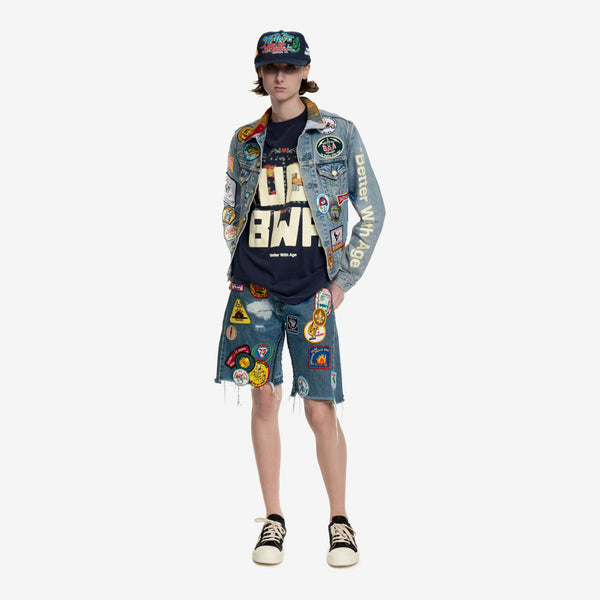 Better with Age for Men Gentleman's Denim Jacket in Multi