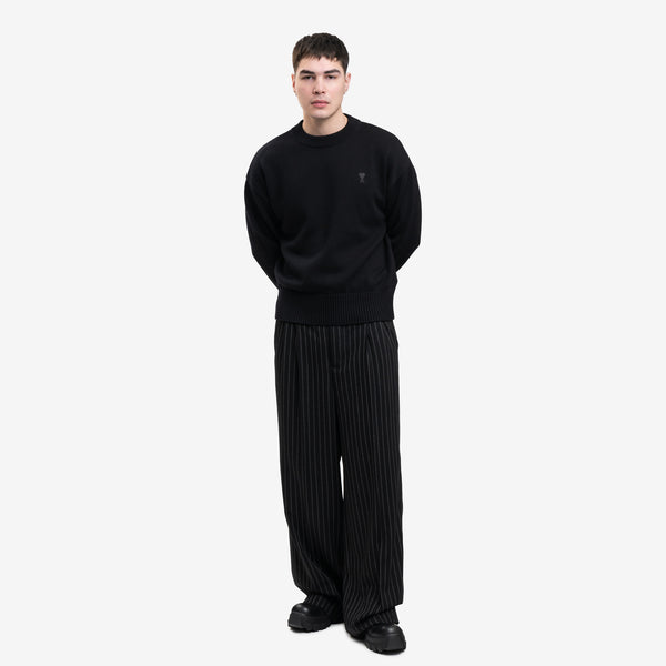 AMI Paris Knit for Men and Women ADC Knit Sweater in Black