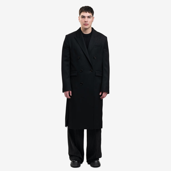 AMI Paris - Double Breasted Coat in Black