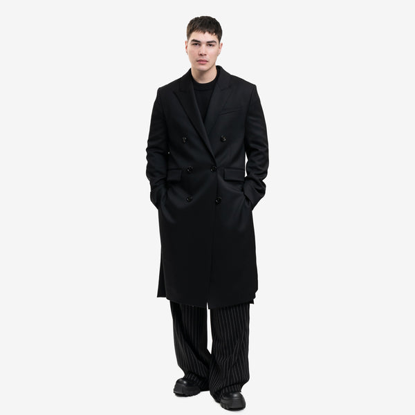 AMI Paris - Double Breasted Coat in Black
