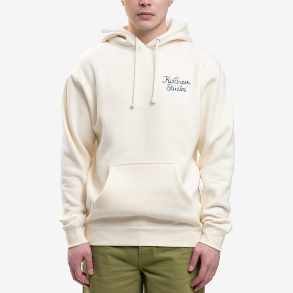 Mens KidSuper Hoodie - Script Logo Hoody in Black