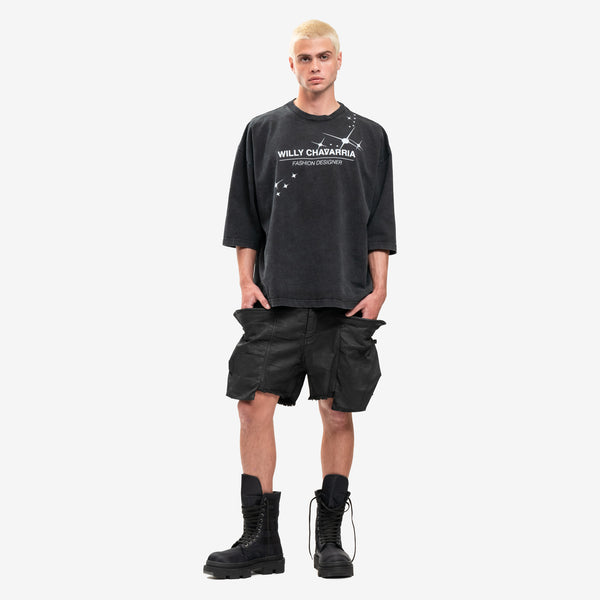 Men Willy Chavarria Tee Fashion Designer T-Shirt in Black