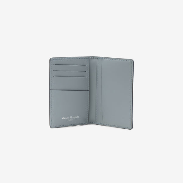 Maison Margiela Unisex Grainy Leather Card Holder in Mist