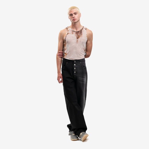 DIESEL - Lifty Burn Tank Top in White
