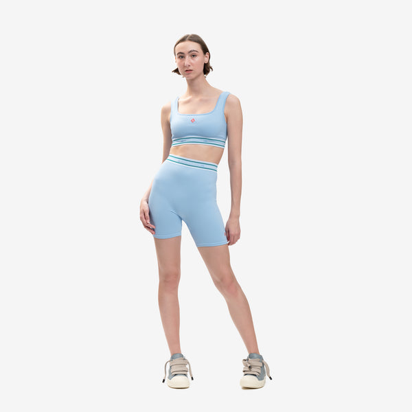 Casablanca Ladies Seamless Top in Pale Blue