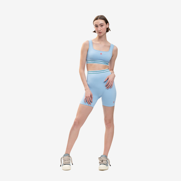 Womens Casablanca Ladies Seamless Shorts in Pale Blue