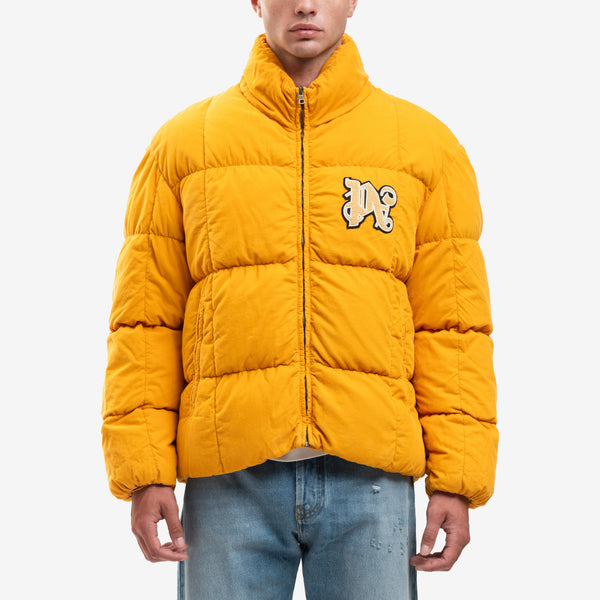 Palm Angels Mens PA Monogram Corduroy Down Jacket
