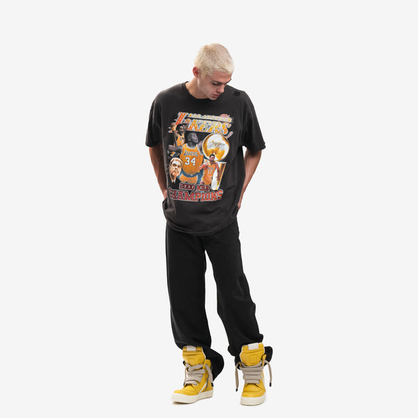 Dom Rebel Tee LA Lakers Vintage T-Shirt in Black