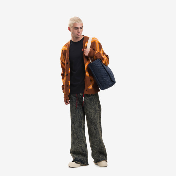 Women and Men MARNI Handbag East West Tote Bag Ultramarine