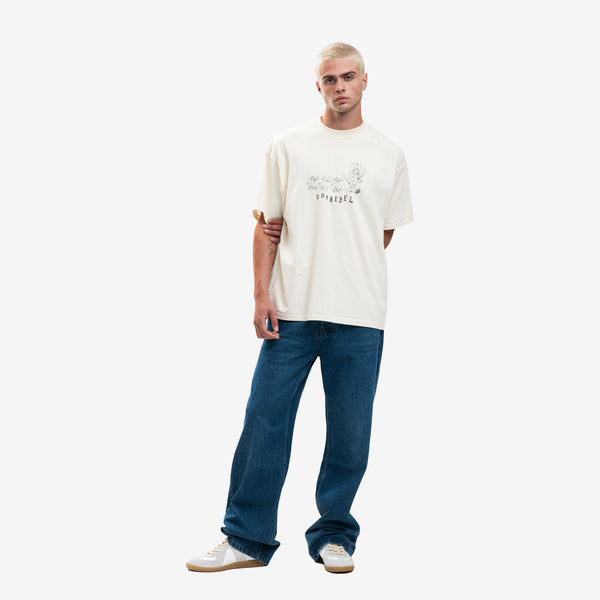 Mens Dom Rebel Tee Daycare T-Shirt in Antique Paint