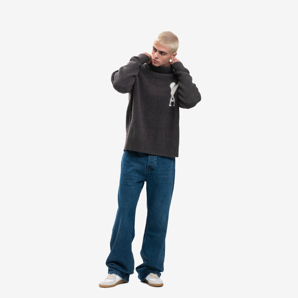 AMI Paris Brand ADC Turtleneck Sweater for Men and Women