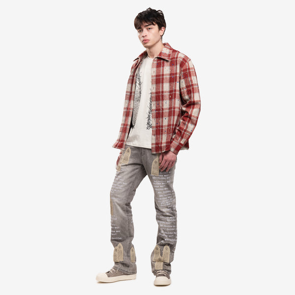 Mens Who Decides War Thorned T-Shirt in Cloud