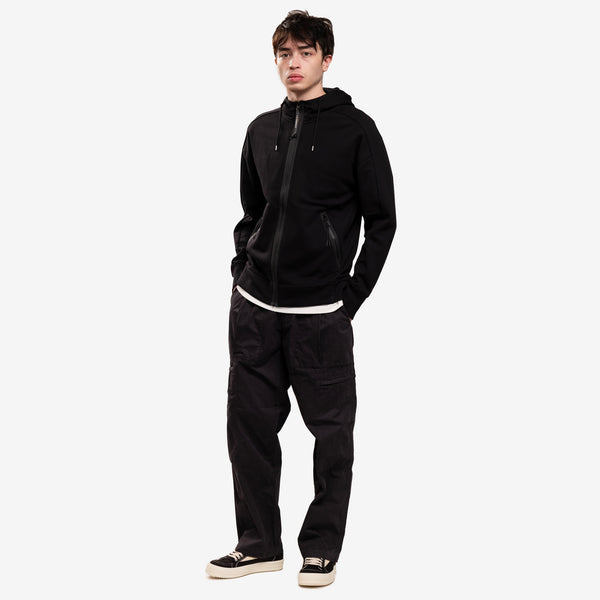 C.P. Company Mens Diagonal Raised Fleece Goggle Zip Hoodie
