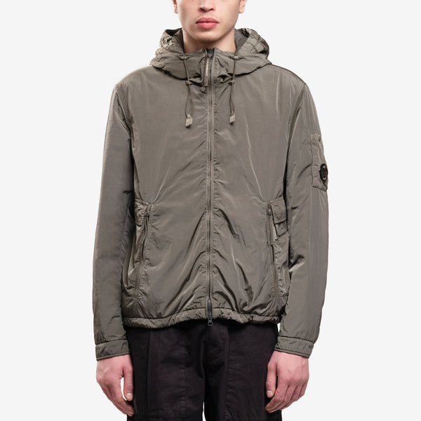 C.P. Company Mens Chrome-R Hooded Utility Jacket in Grape Leaf