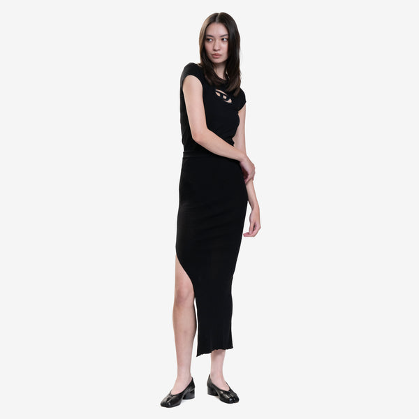 Maison Margiela Womens Tabi Ballerina H30 in Black