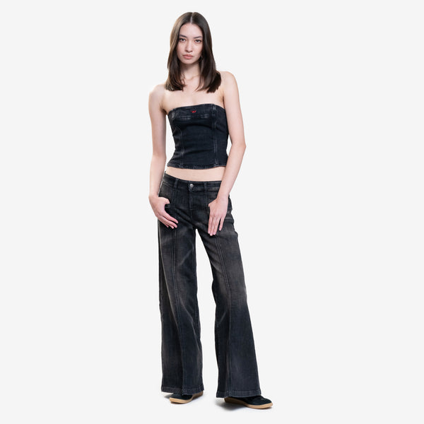 Womens DIESEL Clothing Brand - AKII Flare Jeans in Black