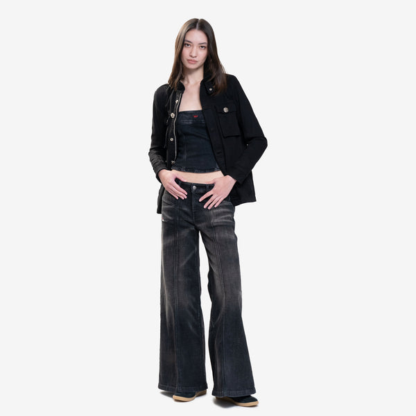 Chrome Hearts Womens Cherry Bomb Military Jacket in Black