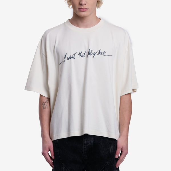Achilles Ion Gabriel Mens AIG Soma T-Shirt in Off-White