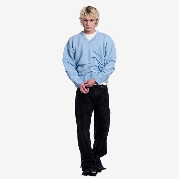 AIG Achilles Ion Gabriel Unisex Rollover Sweater in Blue