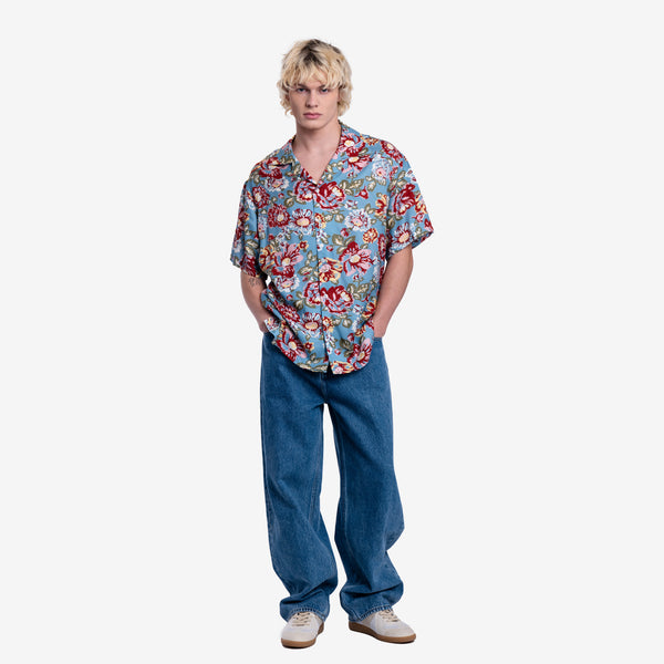Mens Drôle de Monsieur - La Chemise Peony in Blue