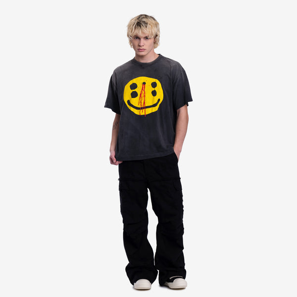 Mens Saint Mxxxxxx & Cactus Plant Flea Market Tee in Black