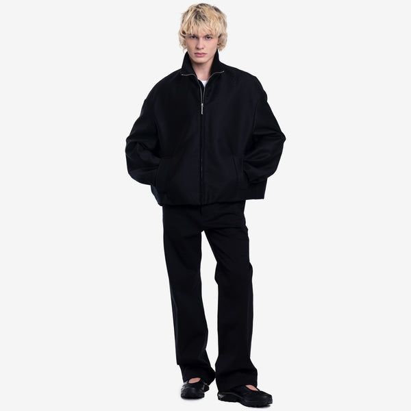 Mens MARNI - Cropped Cocoon Jacket in Black