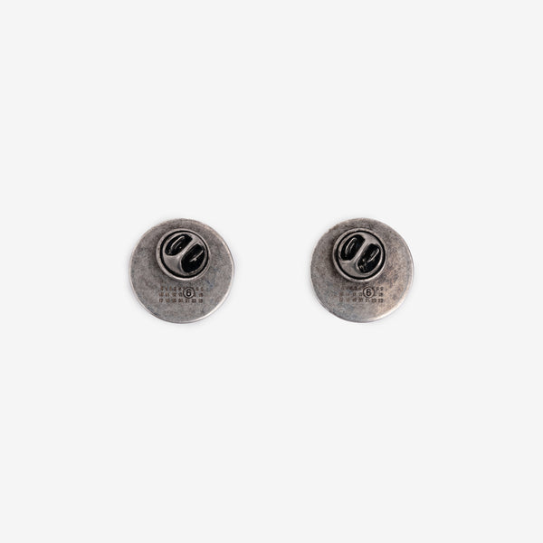 Maison Margiela MM6 Unisex Google Eyes Pin Brooch in Black