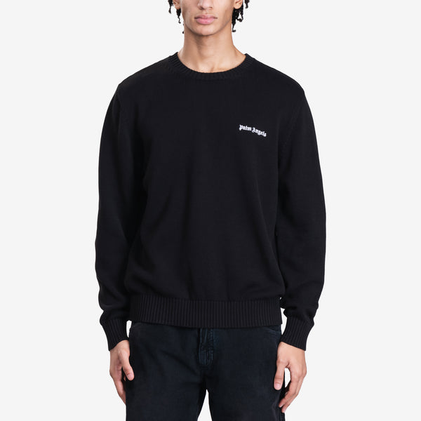 Mens Palm Angels Classic Logo Sweater in Black