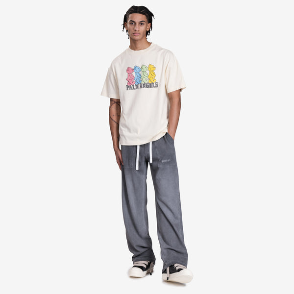Mens Palm Angels Crossroads Bear T-shirt in Ivory