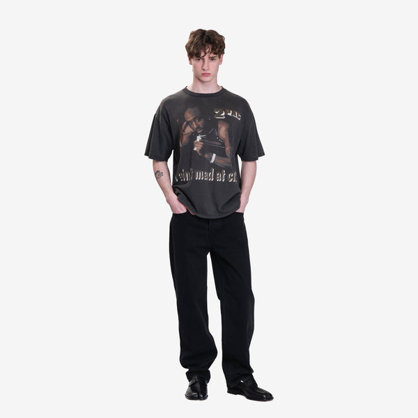 Earthling VIP Mens 2Pac Vintage T-Shirt in Black