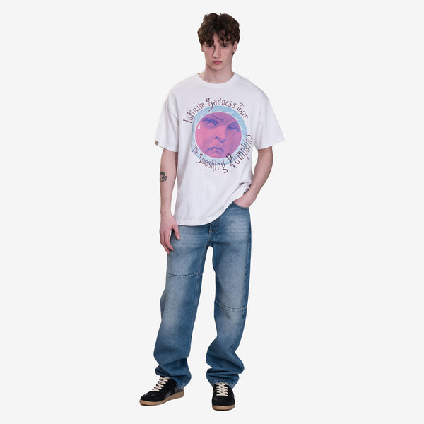 Earthling VIP Mens Smashing Pumpkins Vintage T-Shirt in White