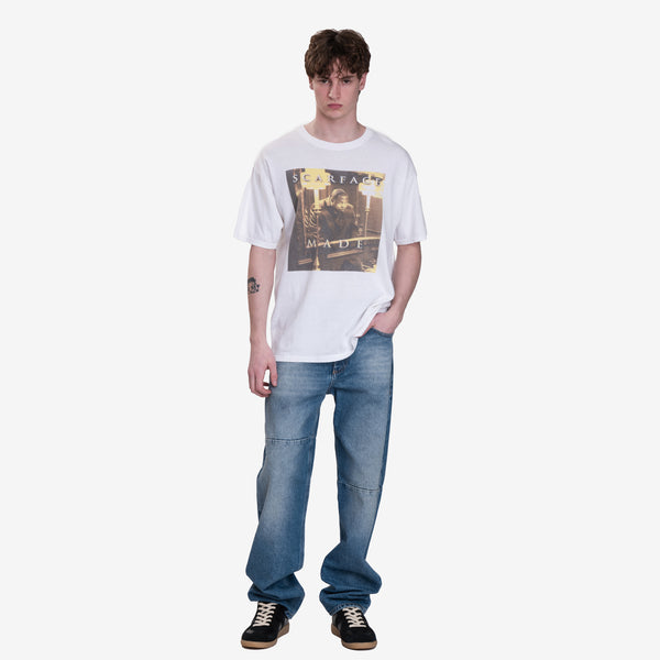 Earthling VIP Mens Scarface Vintage T-Shirt in White