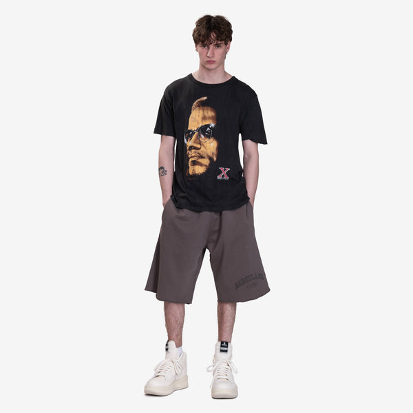 Earthling VIP Mens Malcolm X Vintage T-Shirt in Black